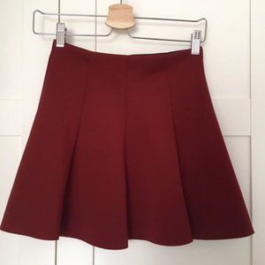 Zara W&B Collection Flared Skater Skirt